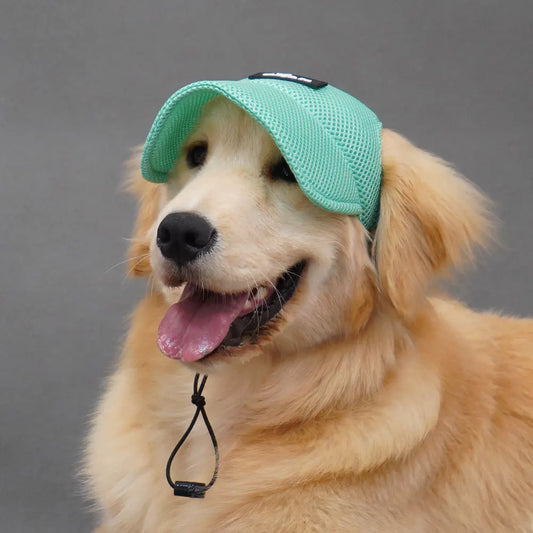 Adjustable Dog Baseball Cap – Hat for Small & Medium Dogs BreathaMble mesh light colures